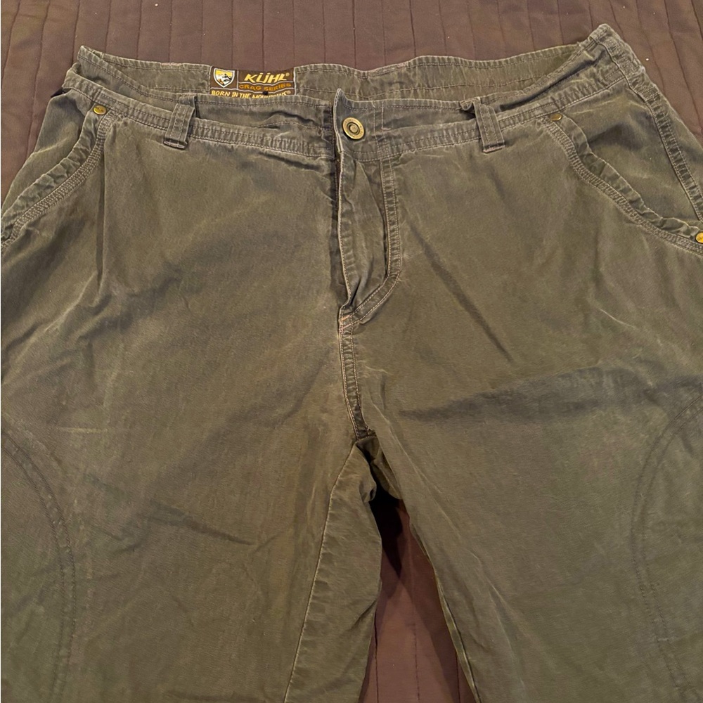 Kuhl Crag Shorts. If you like them make an offer. No replie to likes